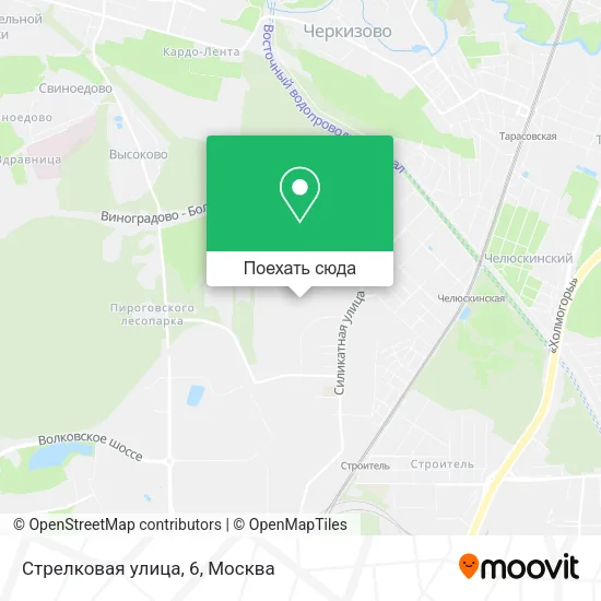 Карта Стрелковая улица, 6