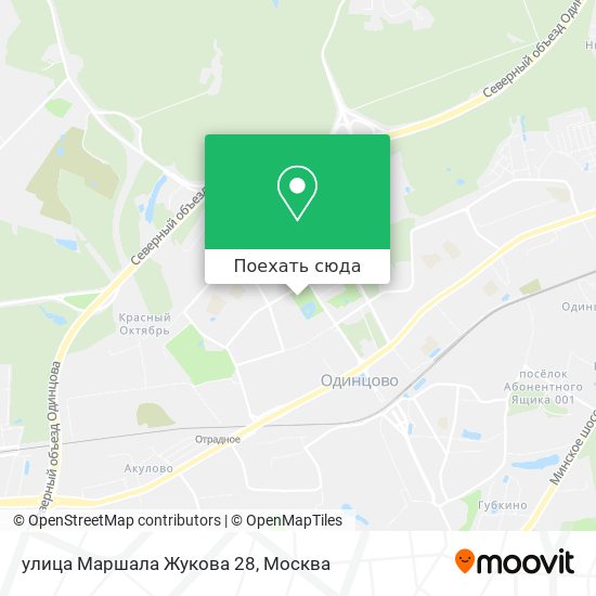 Карта улица Маршала Жукова 28