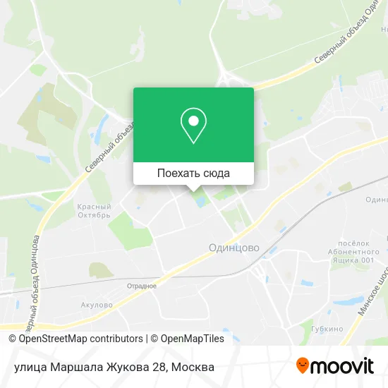 Карта улица Маршала Жукова 28