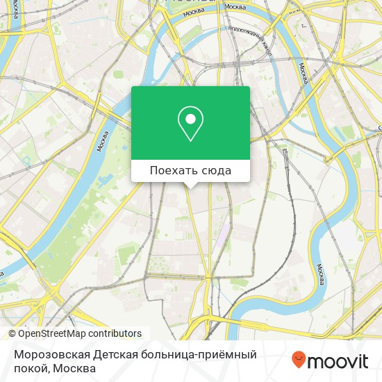 Карта Морозовская Детская больница-приёмный покой