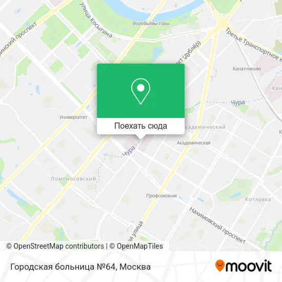 Карта Городская больница №64