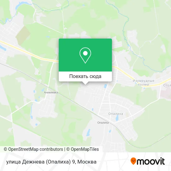 Карта улица Дежнева (Опалиха) 9