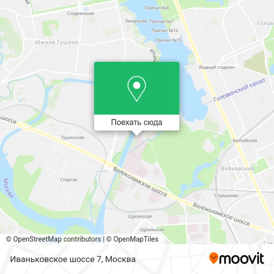 Карта Иваньковское шоссе 7