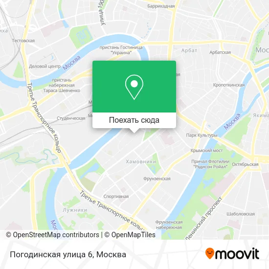 Карта Погодинская улица 6