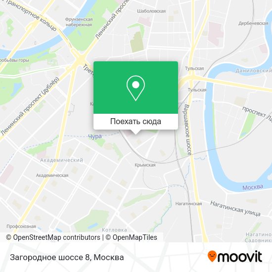 Карта Загородное шоссе 8