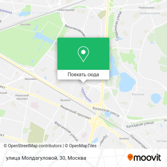 Карта улица Молдагуловой, 30
