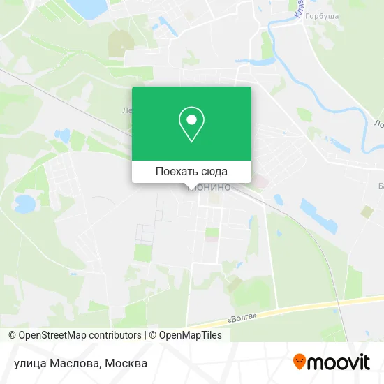Карта улица Маслова