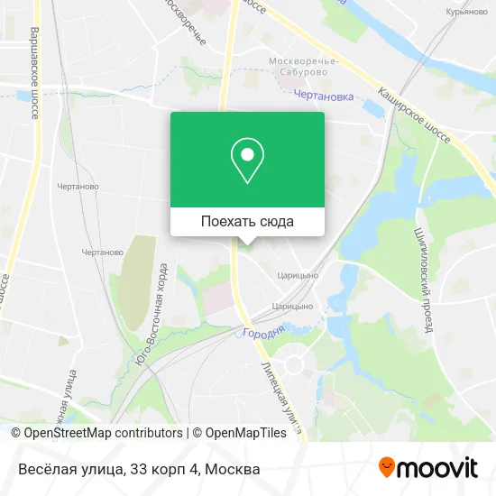 Карта Весёлая улица, 33 корп 4