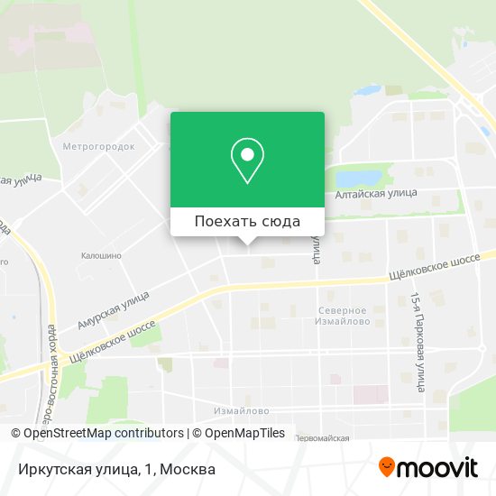 Карта Иркутская улица, 1