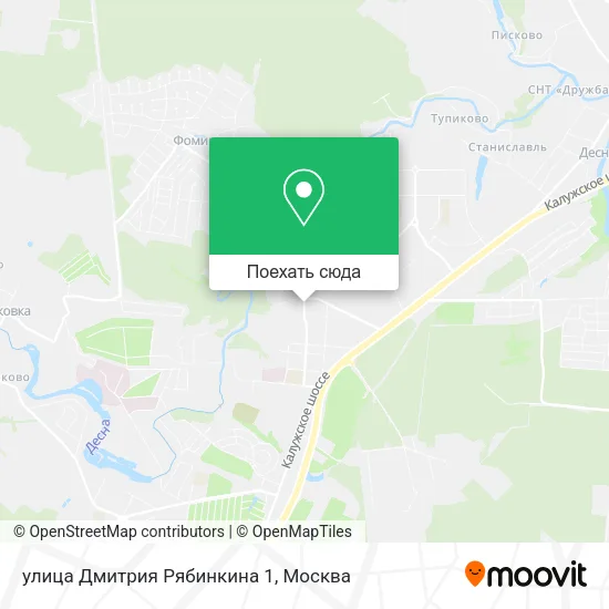 Карта улица Дмитрия Рябинкина 1