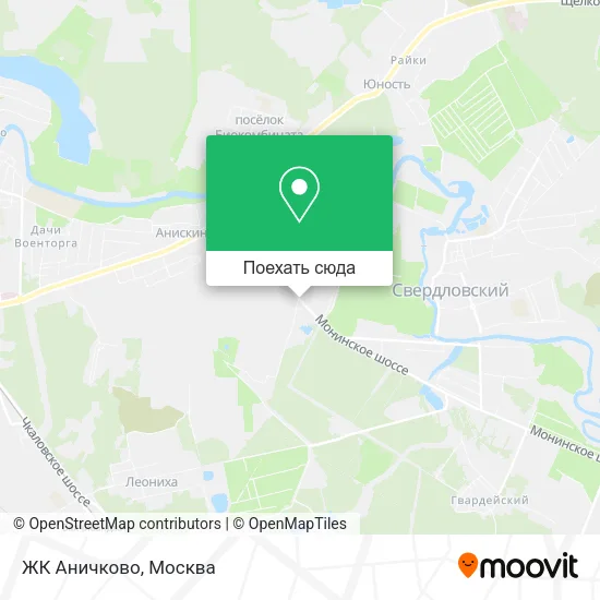 Карта ЖК Аничково