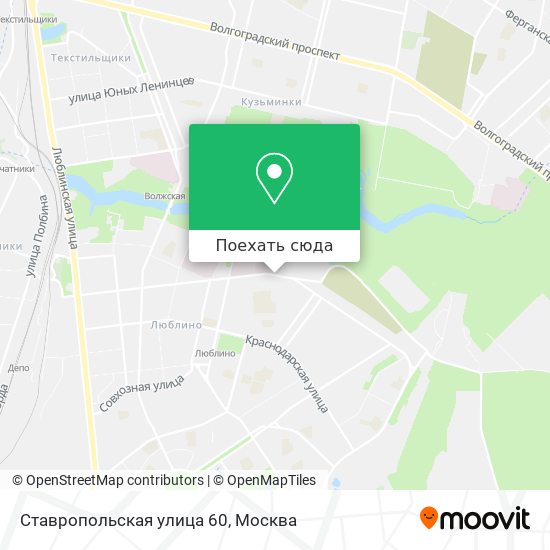 Карта Ставропольская улица 60