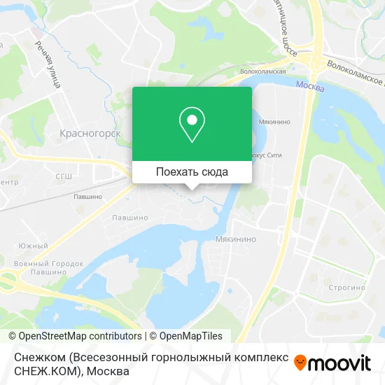 Карта Снежком (Всесезонный горнолыжный комплекс СНЕЖ.КОМ)