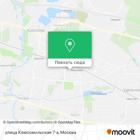 Карта улица Комсомольская 7-а