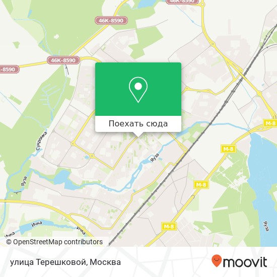 Карта улица Терешковой