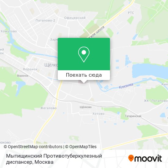 Карта Мытищинский Противотуберкулезный диспансер