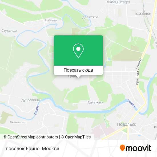 Карта посёлок Ерино