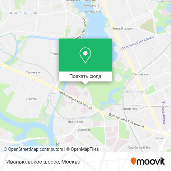 Карта Иваньковское шоссе