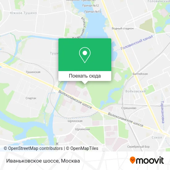Карта Иваньковское шоссе