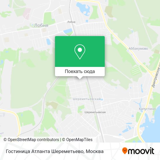Карта Гостиница Атланта Шереметьево