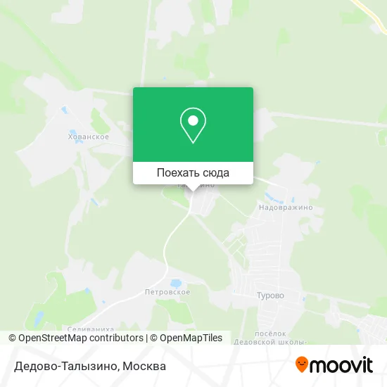 Карта Дедово-Талызино