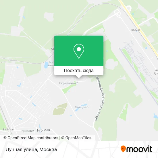 Карта Лунная улица