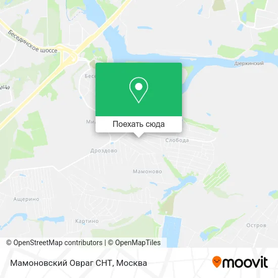 Карта Мамоновский Овраг СНТ