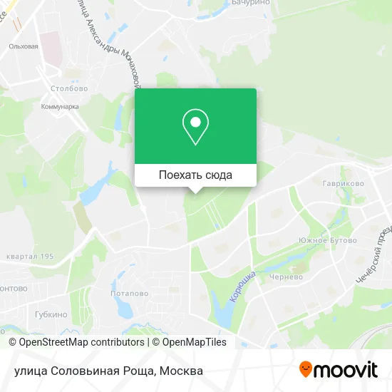 Карта улица Соловьиная Роща
