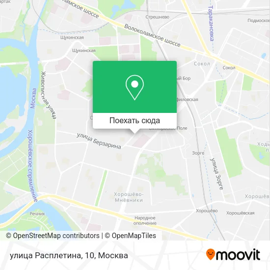 Карта улица Расплетина, 10