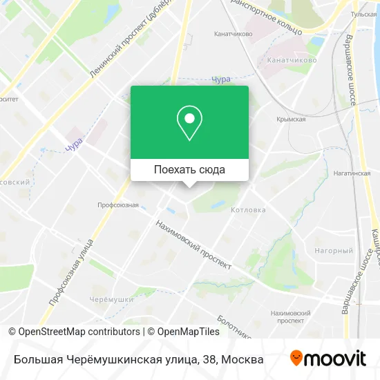 Карта Большая Черёмушкинская улица, 38