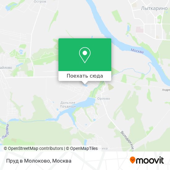 Карта Пруд в Молоково