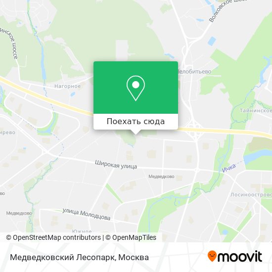 Карта Медведковский Лесопарк