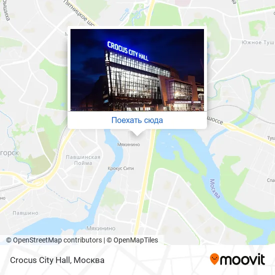 Карта Crocus City Hall