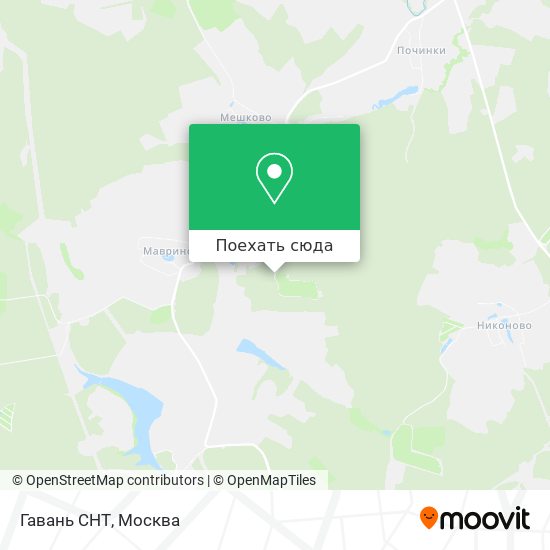 Карта Гавань СНТ