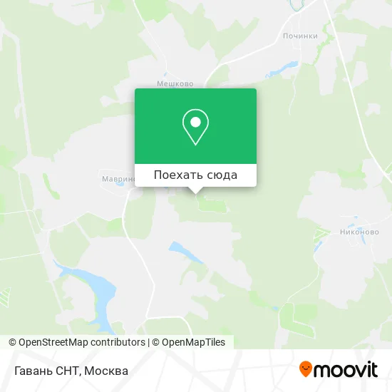 Карта Гавань СНТ