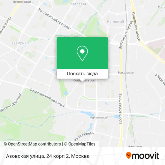 Карта Азовская улица, 24 корп 2
