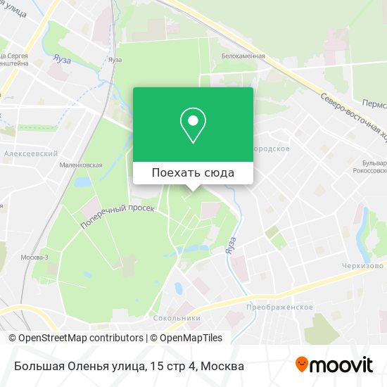 Карта Большая Оленья улица, 15 стр 4
