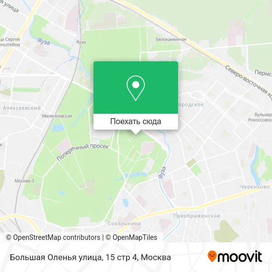 Карта Большая Оленья улица, 15 стр 4