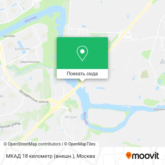 Карта МКАД 18 километр (внешн.)