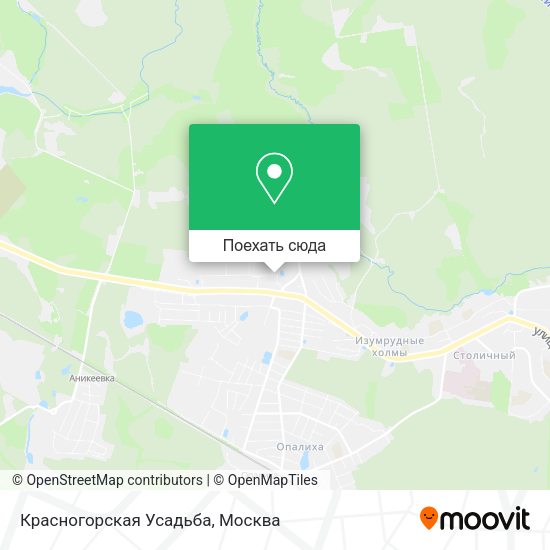 Карта Красногорская Усадьба