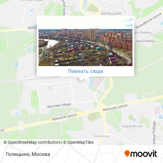 Карта голицыно московской