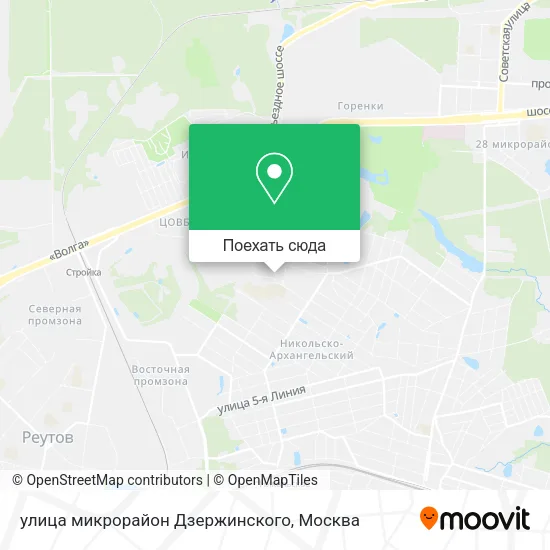 Карта улица микрорайон Дзержинского