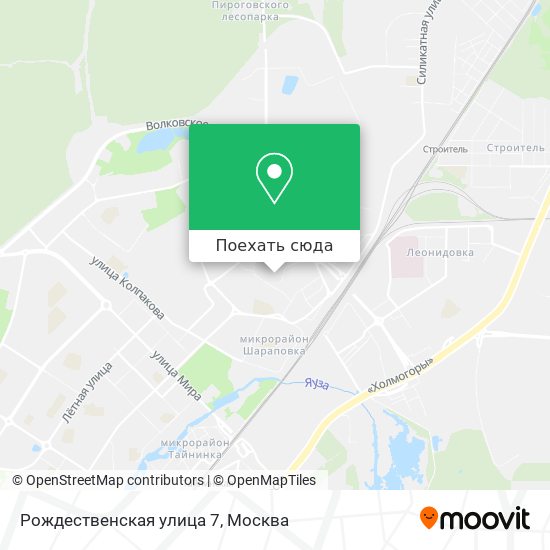 Карта Рождественская улица 7