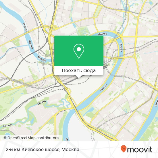 Карта 2-й км Киевское шоссе