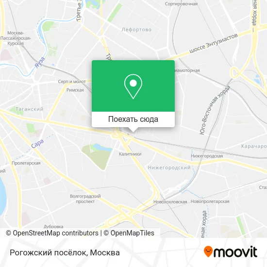 Карта Рогожский посёлок