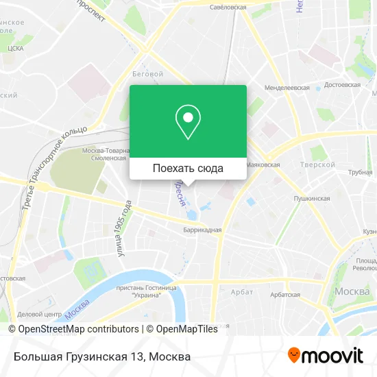 Карта Большая Грузинская 13