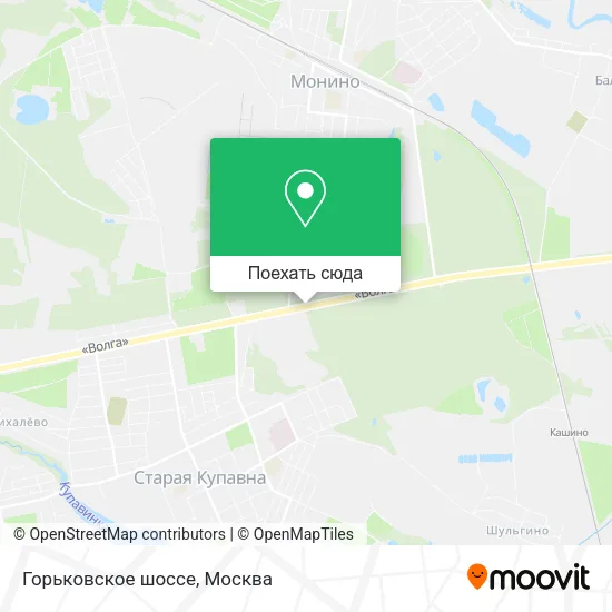 Карта Горьковское шоссе