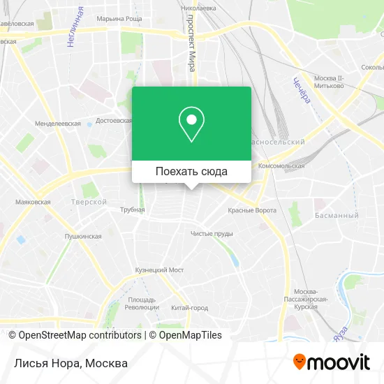 Карта Лисья Нора