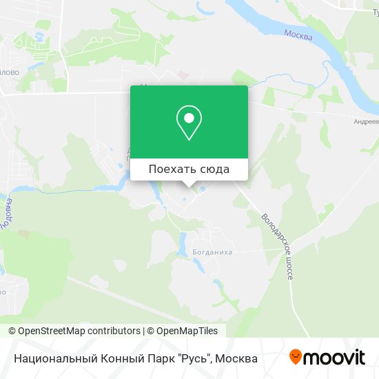 Карта Национальный Конный Парк "Русь"