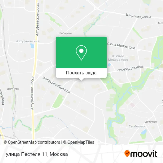 Карта улица Пестеля 11